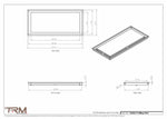 12x26.5 - Modern-Ceiling-Vent Cover-TRM Metal -  26.5x12