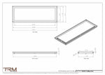 12x34.5 - Modern-Ceiling-Vent Cover-TRM Metal -  34.5x12