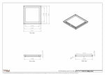 13.5x13 - Modern-Ceiling-Vent Cover-TRM Metal -  13x13.5