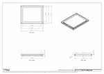13.5x17 - Modern-Ceiling-Vent Cover-TRM Metal -  17x13.5