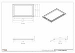 13.5x22 - Modern-Ceiling-Vent Cover-TRM Metal -  22x13.5