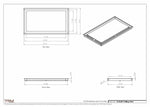 13.5x24 - Modern-Ceiling-Vent Cover-TRM Metal -  24x13.5
