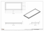 13.5x31 - Modern-Ceiling-Vent Cover-TRM Metal -  31x13.5