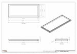 13.5x32 - Modern-Ceiling-Vent Cover-TRM Metal -  32x13.5