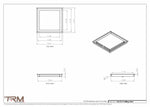 13x13.5 - Modern-Ceiling-Vent Cover-TRM Metal -  13.5x13