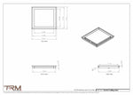 13x14.5 - Modern-Ceiling-Vent Cover-TRM Metal -  14.5x13
