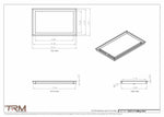 13x21.5 - Modern-Ceiling-Vent Cover-TRM Metal -  21.5x13