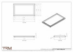 13x23.5 - Modern-Ceiling-Vent Cover-TRM Metal -  23.5x13