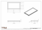 13x24.5 - Modern-Ceiling-Vent Cover-TRM Metal -  24.5x13
