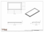 13x25.5 - Modern-Ceiling-Vent Cover-TRM Metal -  25.5x13