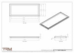 13x32.5 - Modern-Ceiling-Vent Cover-TRM Metal -  32.5x13