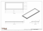 13x34.5 - Modern-Ceiling-Vent Cover-TRM Metal -  34.5x13