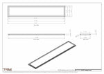 13x72 Ceiling Vent Cover | Flush Mount Steel Grille