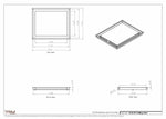 14.5x18 - Modern-Ceiling-Vent Cover-TRM Metal -  18x14.5