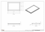 14.5x22 - Modern-Ceiling-Vent Cover-TRM Metal -  22x14.5