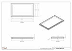 14.5x25 - Modern-Ceiling-Vent Cover-TRM Metal -  25x14.5
