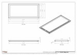 14.5x32 - Modern-Ceiling-Vent Cover-TRM Metal -  32x14.5