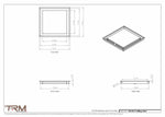 14x14.5 - Modern-Ceiling-Vent Cover-TRM Metal -  14.5x14