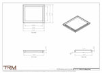 14x16.5 - Modern-Ceiling-Vent Cover-TRM Metal -  16.5x14