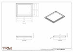 14x17.5 - Modern-Ceiling-Vent Cover-TRM Metal -  17.5x14