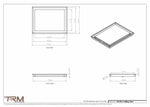 14x18.5 - Modern-Ceiling-Vent Cover-TRM Metal -  18.5x14