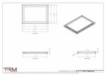 14x19.5 - Modern-Ceiling-Vent Cover-TRM Metal -  19.5x14