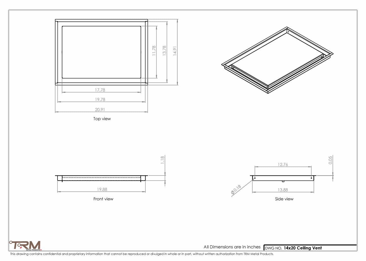 14x20-Modern-Ceiling-Vent Cover-TRM Metal- 20x14
