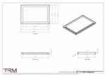 14x21.5 - Modern-Ceiling-Vent Cover-TRM Metal -  21.5x14