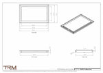 14x22.5 - Modern-Ceiling-Vent Cover-TRM Metal -  22.5x14