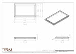 14x23.5 - Modern-Ceiling-Vent Cover-TRM Metal -  23.5x14