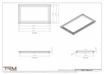 14x24.5 - Modern-Ceiling-Vent Cover-TRM Metal -  24.5x14
