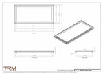 14x30.5 - Modern-Ceiling-Vent Cover-TRM Metal -  30.5x14