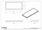 14x32.5 - Modern-Ceiling-Vent Cover-TRM Metal -  32.5x14