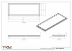 14x35.5 - Modern-Ceiling-Vent Cover-TRM Metal -  35.5x14