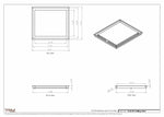 15.5x18 - Modern-Ceiling-Vent Cover-TRM Metal -  18x15.5