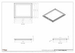 15.5x19 - Modern-Ceiling-Vent Cover-TRM Metal -  19x15.5