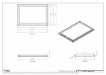 15.5x23 - Modern-Ceiling-Vent Cover-TRM Metal -  23x15.5