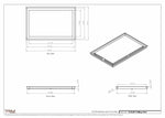 15.5x24 - Modern-Ceiling-Vent Cover-TRM Metal -  24x15.5