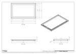 15.5x26 - Modern-Ceiling-Vent Cover-TRM Metal -  26x15.5