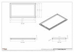 15.5x28 - Modern-Ceiling-Vent Cover-TRM Metal -  28x15.5