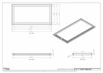 15.5x31 - Modern-Ceiling-Vent Cover-TRM Metal -  31x15.5