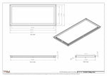15.5x35 - Modern-Ceiling-Vent Cover-TRM Metal -  35x15.5