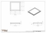 15x17.5 - Modern-Ceiling-Vent Cover-TRM Metal -  17.5x15