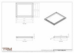 15x18.5 - Modern-Ceiling-Vent Cover-TRM Metal -  18.5x15