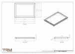 15x21.5 - Modern-Ceiling-Vent Cover-TRM Metal -  21.5x15