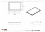 15x22.5 - Modern-Ceiling-Vent Cover-TRM Metal -  22.5x15