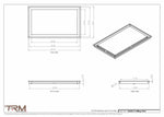 15x25.5 - Modern-Ceiling-Vent Cover-TRM Metal -  25.5x15