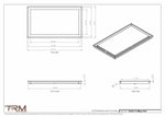 15x26.5 - Modern-Ceiling-Vent Cover-TRM Metal -  26.5x15