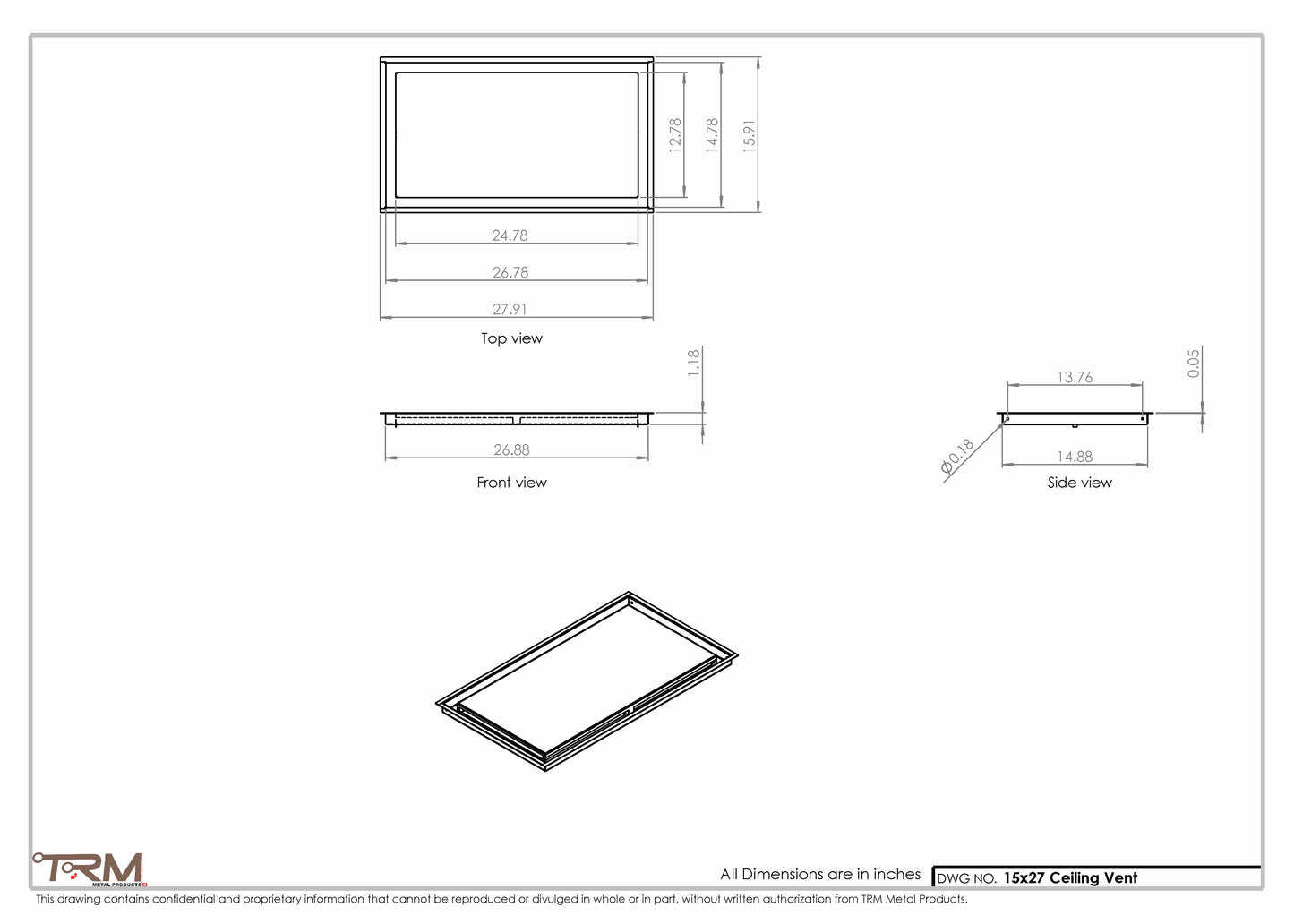 15x27-Modern-Ceiling-Vent Cover-TRM Metal- 27x15