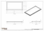 15x29.5 - Modern-Ceiling-Vent Cover-TRM Metal -  29.5x15